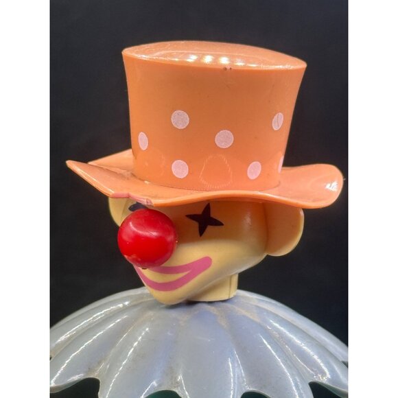 Vtg. Peter Clown Moving Musical Animated Alarm Clock Jinmei Japan NOT TESTED - Picture 9 of 9